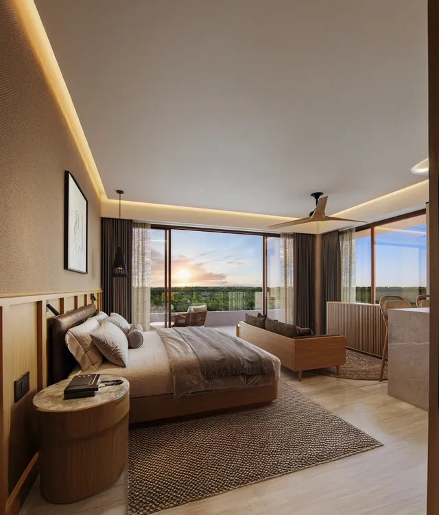 Loft residence looking towards the terrace