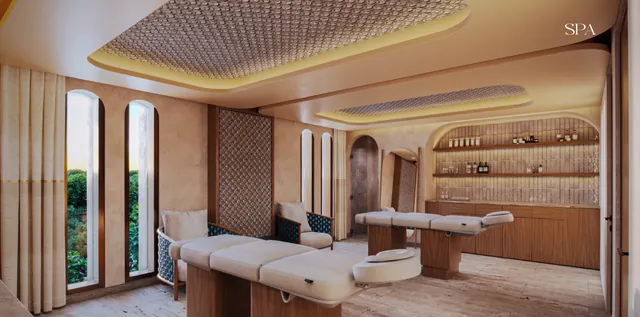 Spa relaxation area