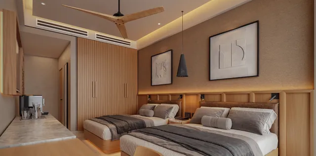 Lock-off suite within a Two Bedroom residence